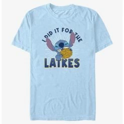 Discount 🔔 Disney Lilo & Stitch Did It For Hanukkah Latkes T-Shirt 👏