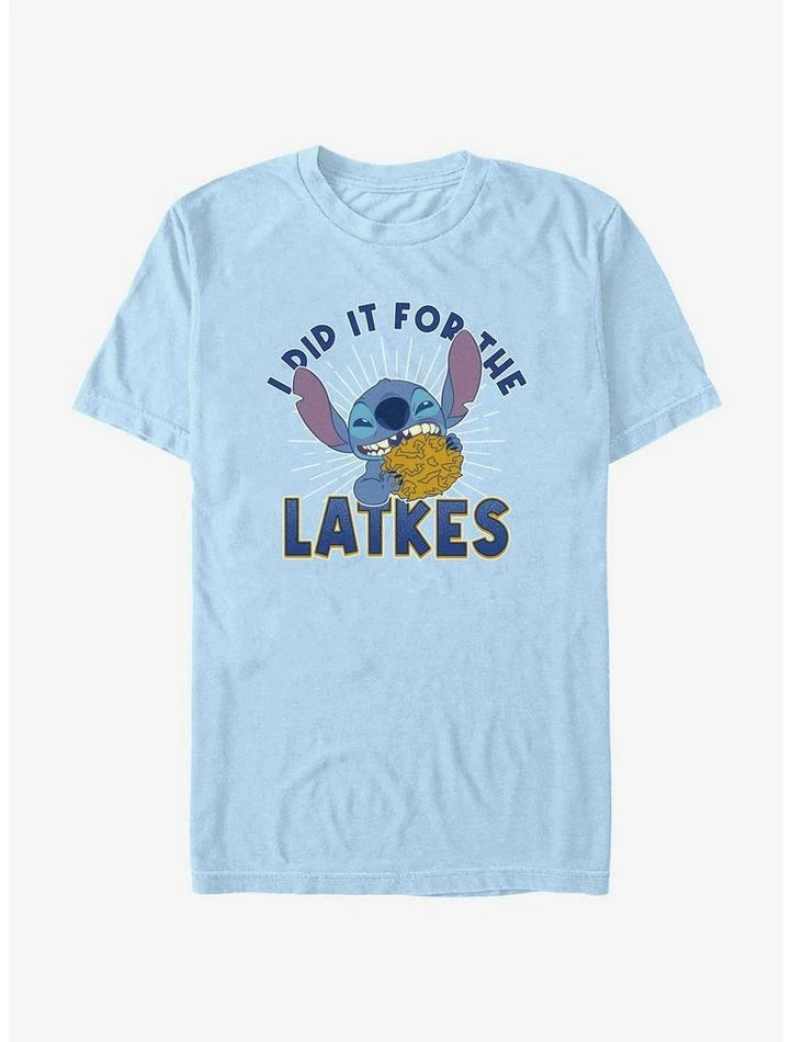 Discount 🔔 Disney Lilo & Stitch Did It For Hanukkah Latkes T-Shirt 👏