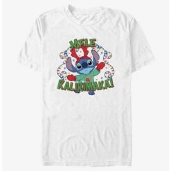 Discount 🎁 Disney Lilo & Stitch Mele Kalikimaka Merry 🔔 Christmas in Hawaiian T-Shirt 💯