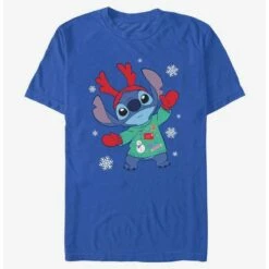 Best reviews of 💯 Disney Lilo & Stitch Reindeer Stitch T-Shirt ⌛