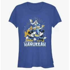 Coupon 🔔 Disney Mickey Mouse Happy Hanukkah Friends 👧 Girls T-Shirt 😀