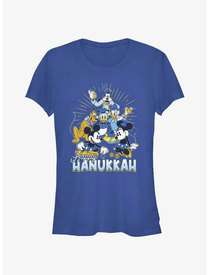 Coupon ๐ Disney Mickey Mouse Happy Hanukkah Friends ๐ง Girls T-Shirt ๐