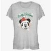 Budget 🥰 Disney Mickey Mouse Snowflakes Santa Mickey 👧 Girls T-Shirt ✨