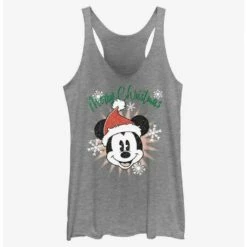 Deals 🥰 Disney Mickey Mouse Snowflakes Santa Mickey 👧 Girls Tank ✨