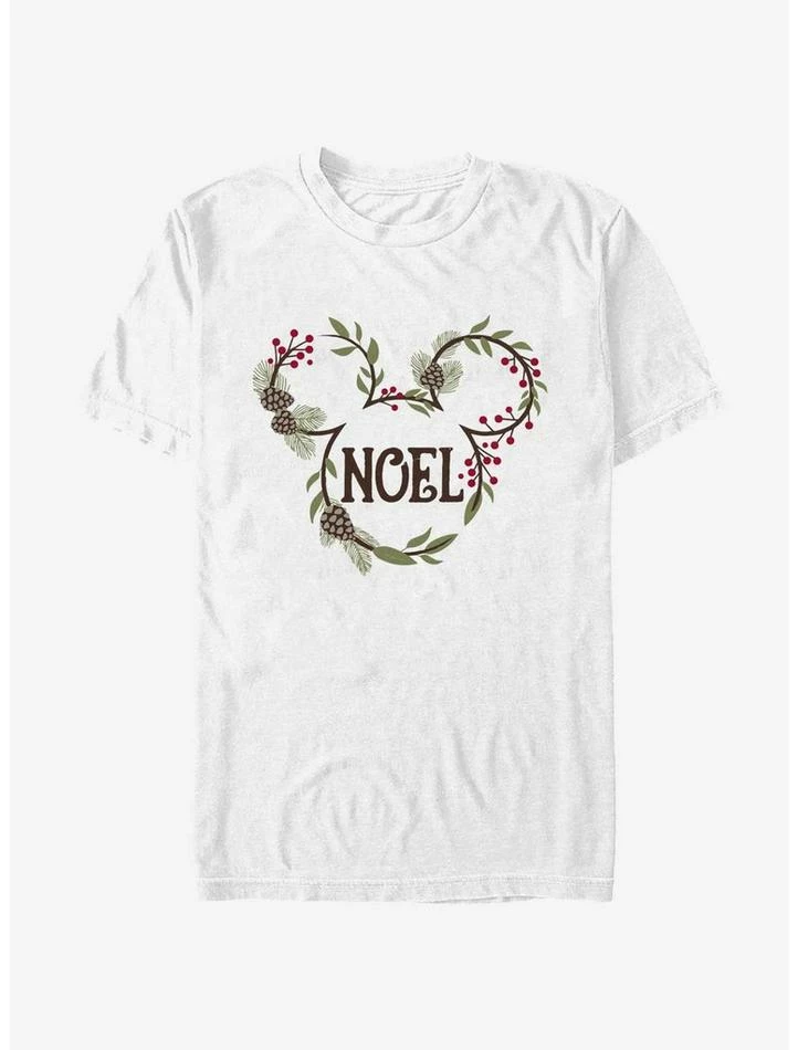 Best Sale 💯 Disney Mickey Mouse Noel Mistletoe Ears T-Shirt ❤️