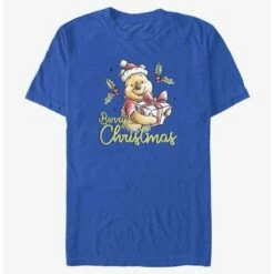 Best Sale 🎁 Disney Winnie The Pooh Berry 🎄 Christmas T-Shirt ❤️