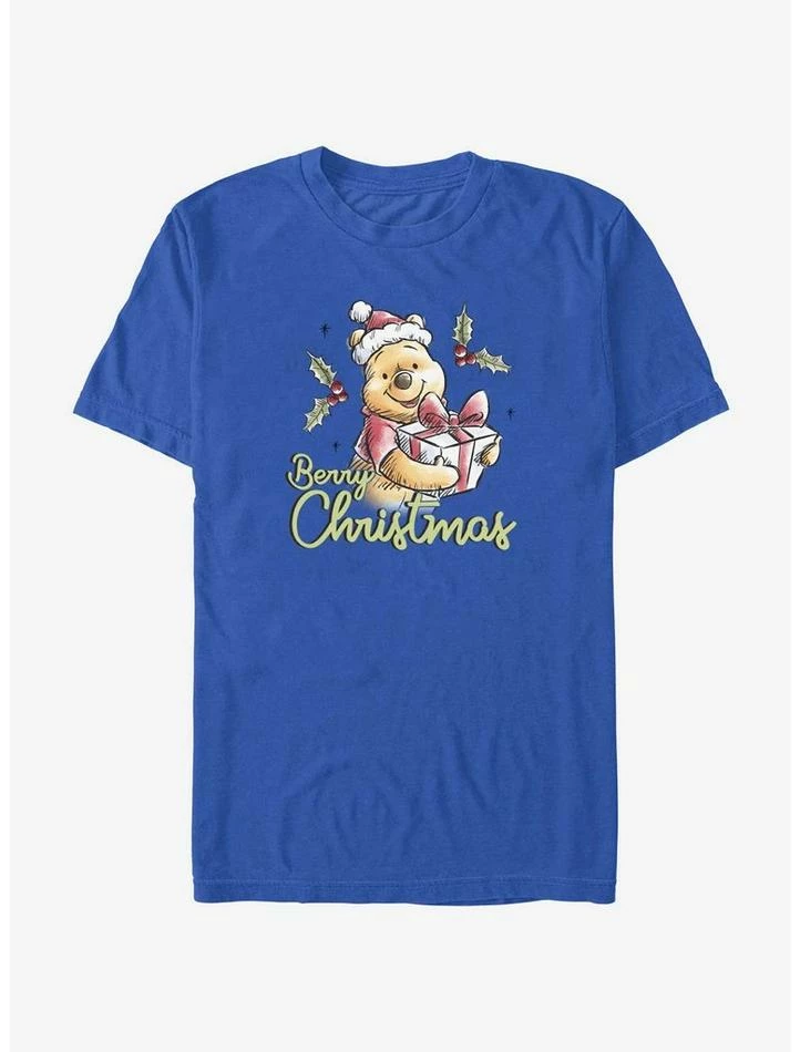 Best Sale ๐ Disney Winnie The Pooh Berry ๐ Christmas T-Shirt โค๏ธ