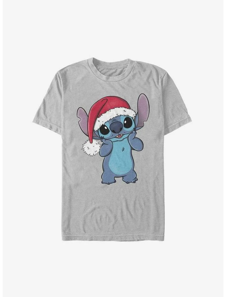Outlet 👍 Disney Lilo & Stitch Santa Hat Cutie Extra Soft T-Shirt ❤️