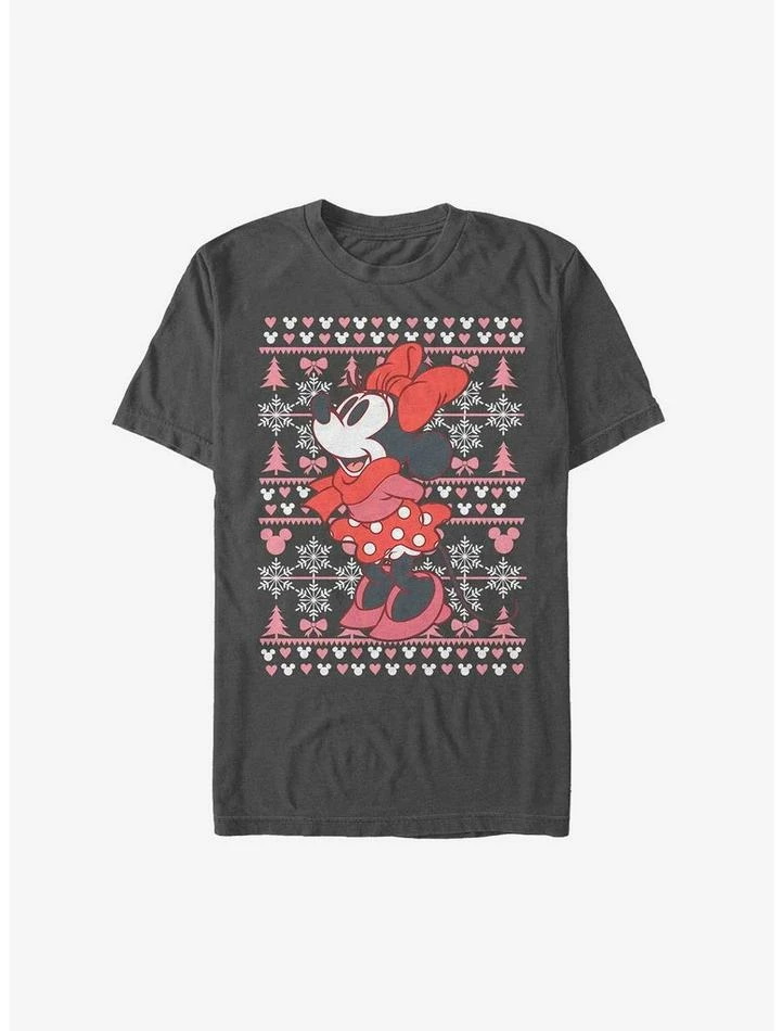 Best Pirce 🔔 Disney Mickey Mouse Minnie Ugly 🎅 Christmas Extra Soft T-Shirt 😉