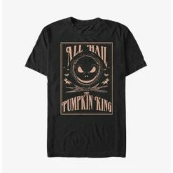 Coupon 😍 Disney The Nightmare Before ❄ Christmas Hail The Pumpkin King Extra Soft T-Shirt 🤩