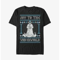 Deals ✔️ Disney Villains Hades Joy To The Underworld Ugly 🎄 Christmas Extra Soft T-Shirt 👏