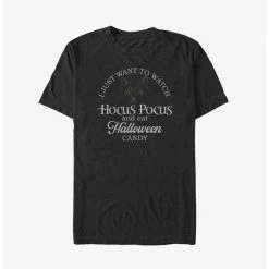 Deals 🥰 Disney Hocus Pocus ⌚ Watch Hocus Pocus and Eat 🍬 Candy Big & Tall T-Shirt ✔️