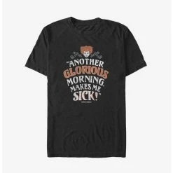 Hot Sale 🎉 Disney Hocus Pocus Morning Makes Me Sick Winnie Big & Tall T-Shirt 🤩