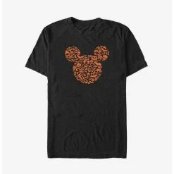 Best Pirce ⭐ Disney Mickey Mouse 💀 Halloween Icons Ear Fill Big & Tall T-Shirt ✔️