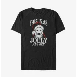 Hot Sale 💯 Disney The Nightmare Before 🔔 Christmas Jolly Santa Jack Big & Tall T-Shirt 👏