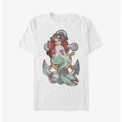 Promo 🤩 Disney The Little Mermaid Ariel Anchor T-Shirt 😉