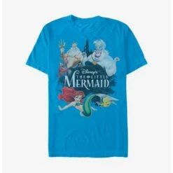Deals 🎉 Disney The Little Mermaid Watercolor Movie Title Extra Soft T-Shirt 🎉