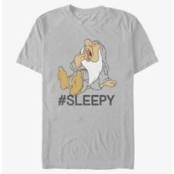 Discount 🧨 Disney Snow White and the Seven Dwarfs Hashtag Sleepy T-Shirt 🔔