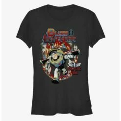 New 🤩 Disney Pixar Toy Story Buzz Lightyear Trial By Fire 👧 Girls T-Shirt 🤩