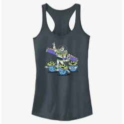 Wholesale 👍 Disney Pixar Toy Story Vintage Buzz and Aliens 👧 Girls Tank 🥰
