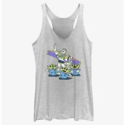 Best Pirce 🤩 Disney Pixar Toy Story Vintage Buzz and Aliens 👧 Girls Tank ✨
