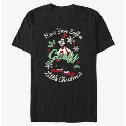 Discount ⌛ Disney Goofy Little 🎁 Christmas Black T-Shirt 👍