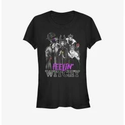 Outlet 🌟 Disney Villains Feelin' Witchy 👧 Girls T-Shirt 😀