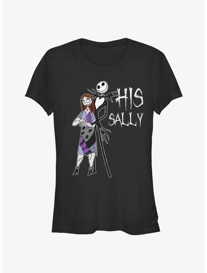 Cheap ๐งจ Disney The Nightmare Before โ Christmas His Sally ๐ง Girls T-Shirt โค๏ธ