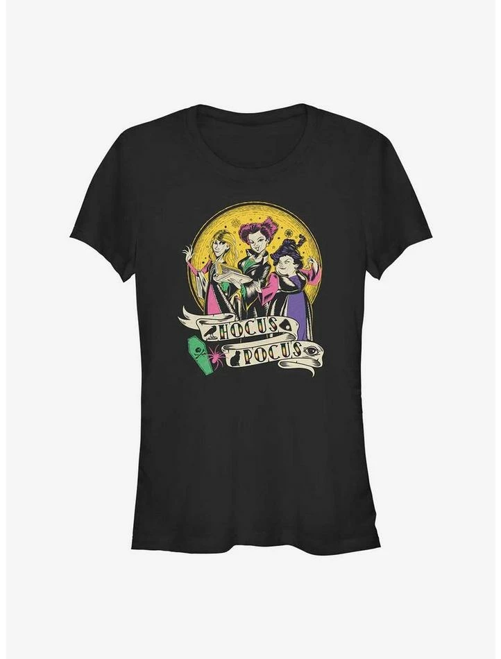 Top 10 ๐ฏ Disney Hocus Pocus Sanderson Sisters Badge ๐ง Girls T-Shirt ๐