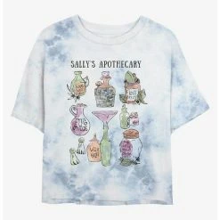 Flash Sale ⭐ Disney The Nightmare Before ❄ Christmas Sally's Apothecary Tie-Dye 👧 Girls Crop T-Shirt 👍