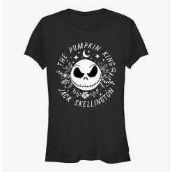 Flash Sale ✨ Disney The Nightmare Before 🎄 Christmas Jack Skellington Pumpkin King Face 👧 Girls T-Shirt 😉
