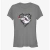 Best Pirce 😀 Disney The Nightmare Before 🎄 Christmas Zero Heart 👧 Girls T-Shirt ❤️
