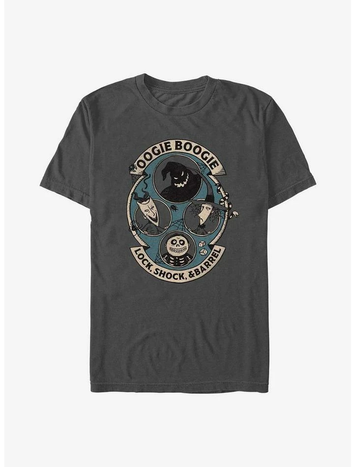 Wholesale ๐ Disney The Nightmare Before ๐ Christmas Oogie Boogie and Lock, Shock, & Barrel T-Shirt ๐