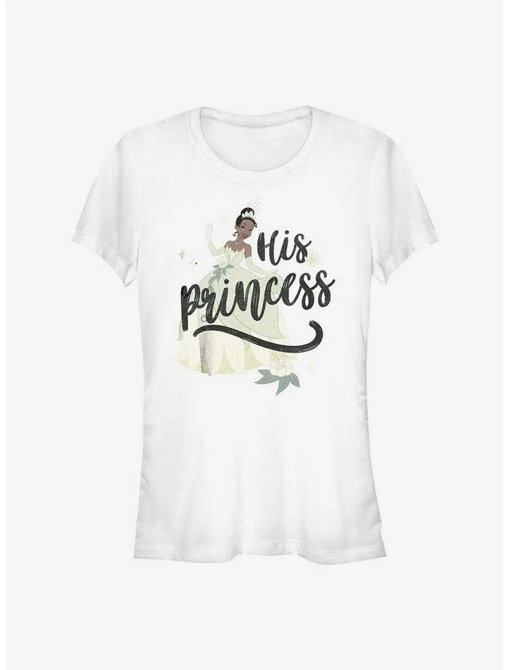 Promo ๐งจ Disney Princesses His Princess Tiana ๐ง Girls T-Shirt ๐งจ