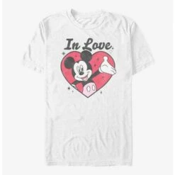 New 👏 Disney Mickey Mouse Mickey In Love T-Shirt 🥰