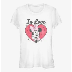 Best Pirce 😉 Disney Minnie Mouse Minnie In Love 👧 Girls T-Shirt ✔️