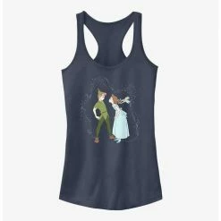 Promo ❤️ Disney Tinker Bell Peter & Wendy Kiss 👧 Girls Tank 🎉