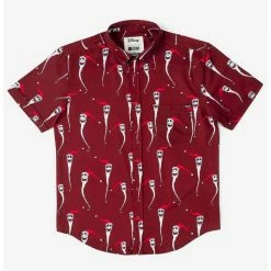Top 10 👏 RSVLTS Disney Nightmare Before 🎅 Christmas "Festive Jack" KUNUFLEX Short Sleeve 👕 Shirt 🔥