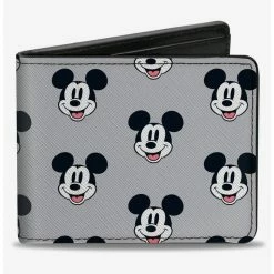 Cheapest 😍 Disney Mickey Mouse Smiling Face Monogram Bifold Wallet 🛒