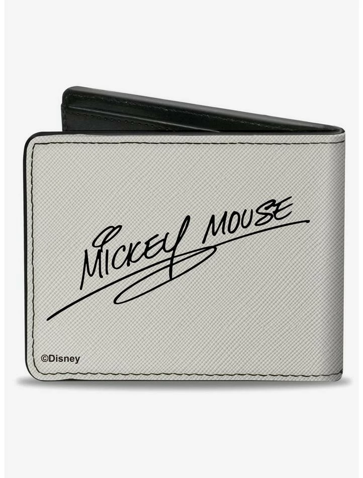 Promo 🛒 Disney Mickey Mouse Standing Pose And Script Bifold Wallet ⌛ - Image 2
