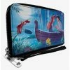 Deals 🥰 Disney The Little Mermaid Ariel And Eric Kiss The Girl Scene Zip Around Wallet 👏
