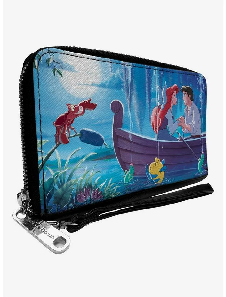 Deals 🥰 Disney The Little Mermaid Ariel And Eric Kiss The Girl Scene Zip Around Wallet 👏