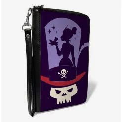 Deals 💯 Disney The Princess And The Frog Dr Facilier Tiana Top Hat Zip Around Wallet ❤️