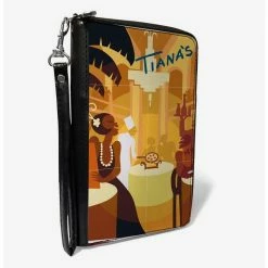 Best Sale ⌛ Disney The Princess And The Frog Tianas Place Scene Zip Around Wallet ✔️