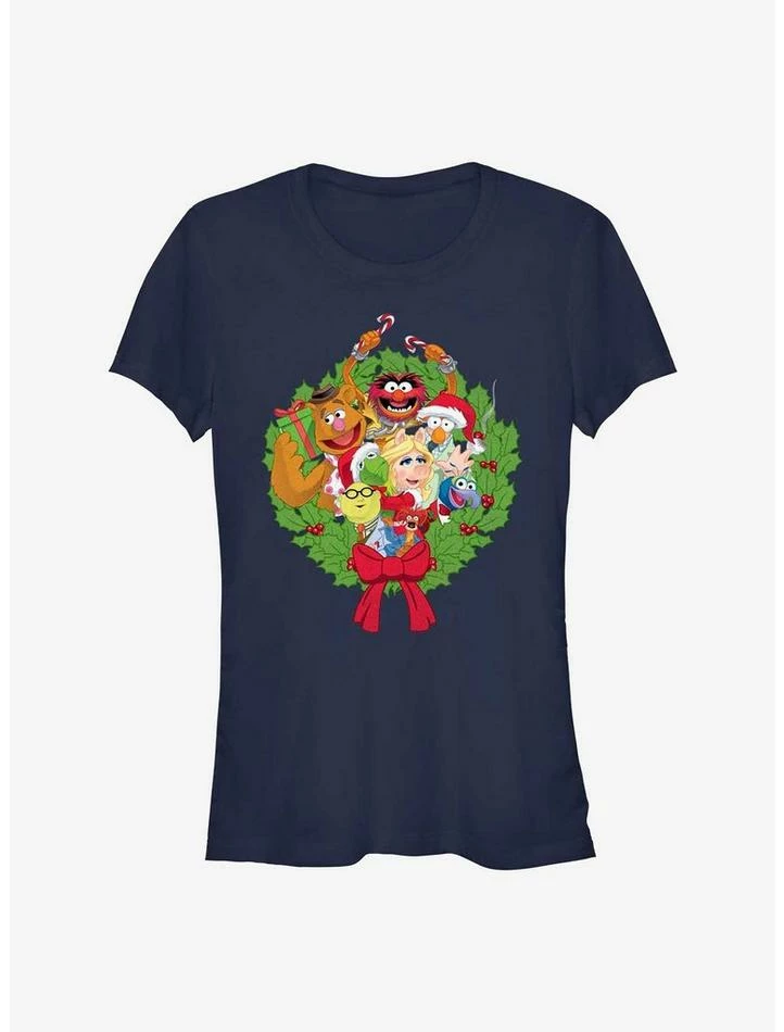 Coupon 🌟 Disney The Muppets Holiday Wreath 👧 Girls T-Shirt ⭐