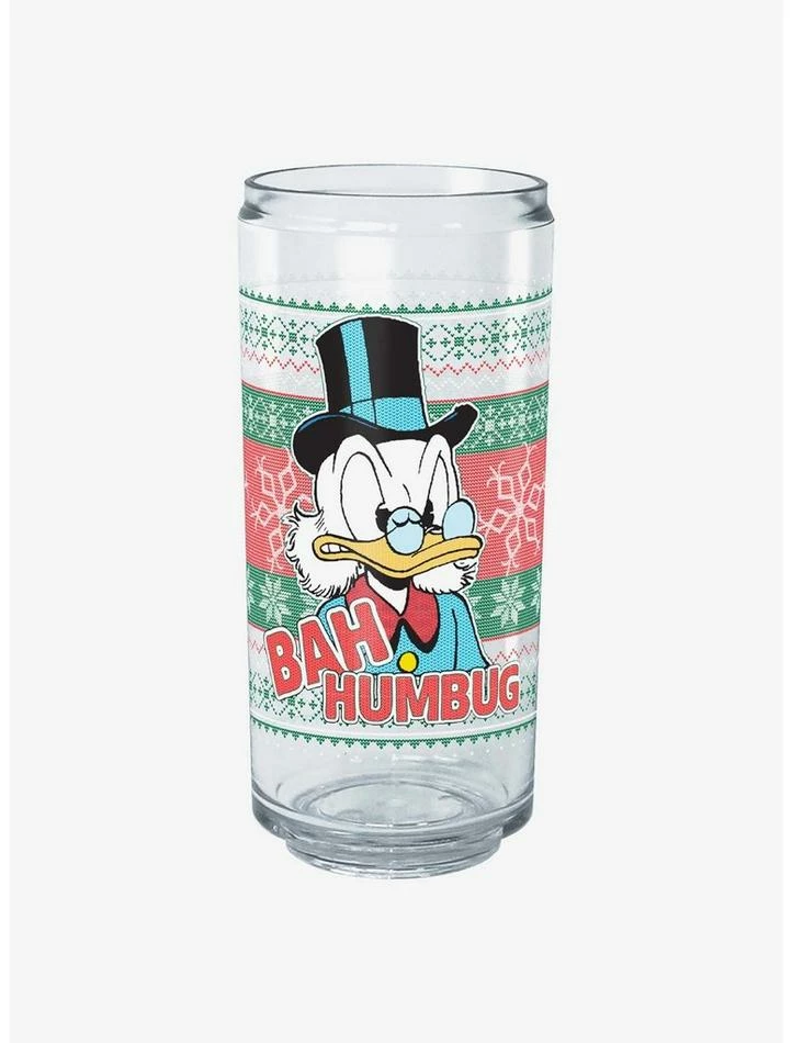 Budget 😀 Disney DuckTales Bah Humbug Scrooge Ugly 🔔 Christmas Can Cup 🎉