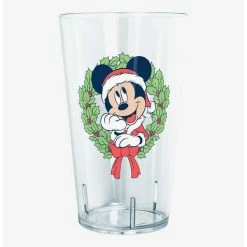Best Pirce 👍 Disney Mickey Mouse Santa Mickey 🎄 Christmas Wreath Tritan Cup ✔️