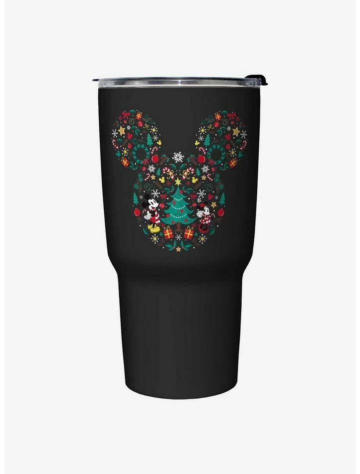 Best deal 😉 Disney Mickey Mouse Holiday Icon Ears Travel Mug 🔔