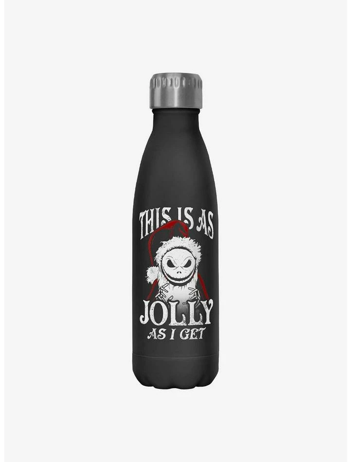 Cheap 🤩 Disney The Nightmare Before ❄ Christmas Santa Jack As Jolly As I Get Water Bottle 🎉