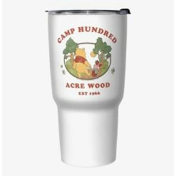 Best Sale ⌛ Disney Winnie The Pooh Camp Hundred Acre Wood Winnie and Piglet Travel Mug 💯